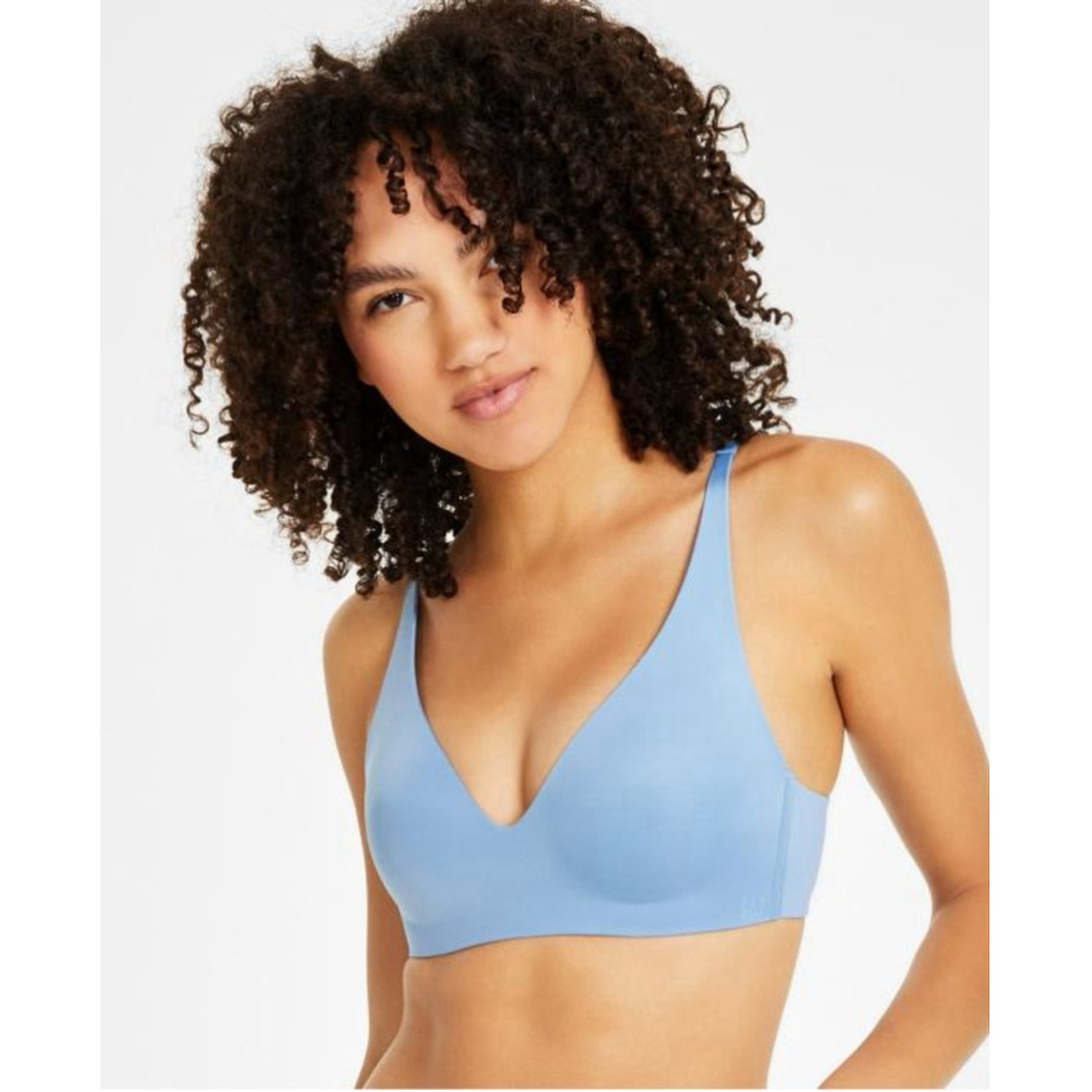 GAP GapBody Women's 32C Blue Everyday Essentials Wireless Bra NWT - Picture 3 of 7